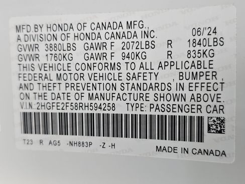 Used 2024 Honda Civic Sport image 34