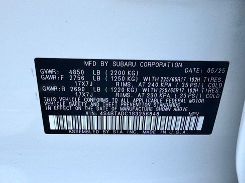 Used 2025 Subaru Outback Premium AWD/4WD image 33