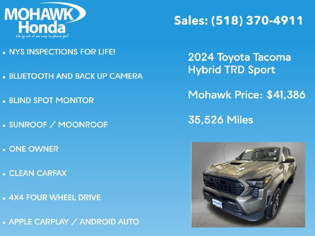 Used 2024 Toyota Tacoma TRD Sport w/ TRD Sport Premium Package AWD/4WD image 7
