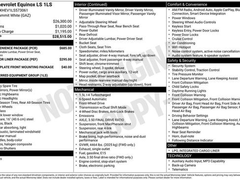 Used 2020 Chevrolet Equinox LS w/ LS Convenience Package FWD image 10