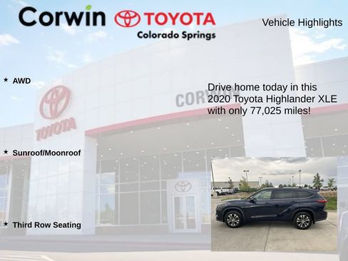 Used 2020 Toyota Highlander XLE AWD/4WD image 7