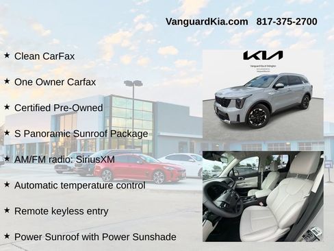Certified 2026 Kia Sorento S w/ S Panoramic Sunroof Package FWD image 6