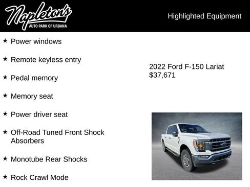 Used 2022 Ford F150 Lariat AWD/4WD image 8