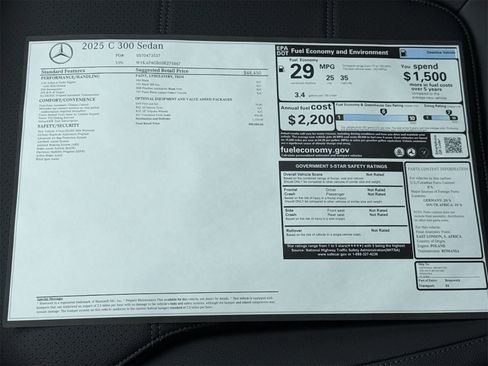 New 2025 Mercedes-Benz C 300 Sedan image 30