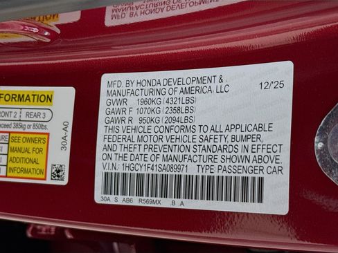 New 2025 Honda Accord SE image 37