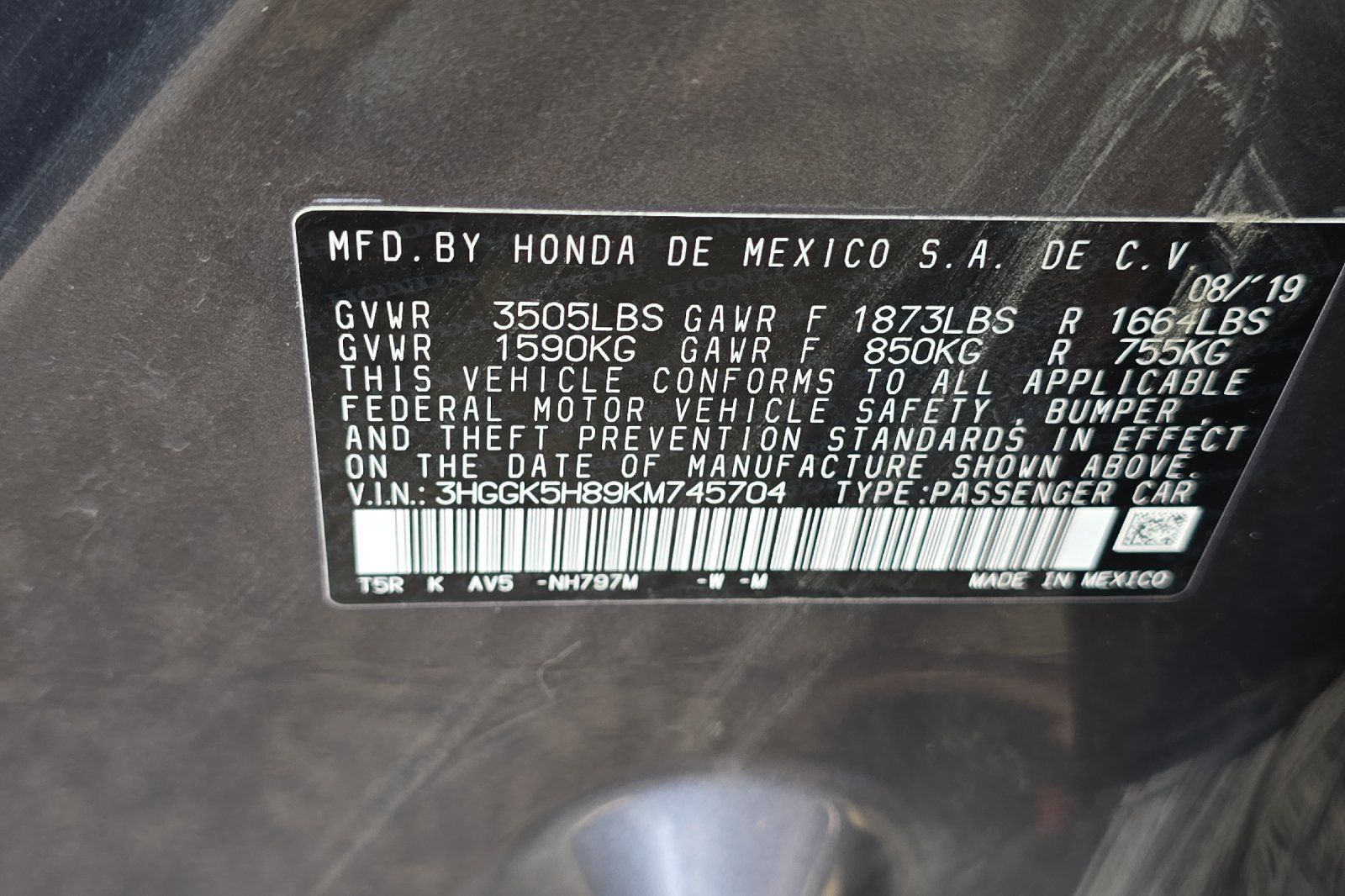 Used 2019 Honda Fit EX image 12