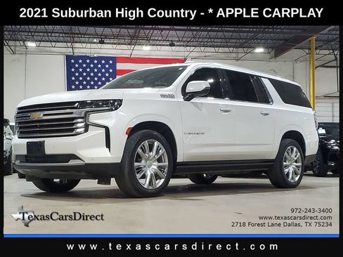 Used 2021 Chevrolet Suburban High Country w/ Premium Package RWD image 1
