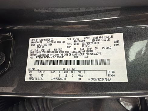 Used 2019 Ford F150 XL w/ Equipment Group 101A Mid RWD image 24