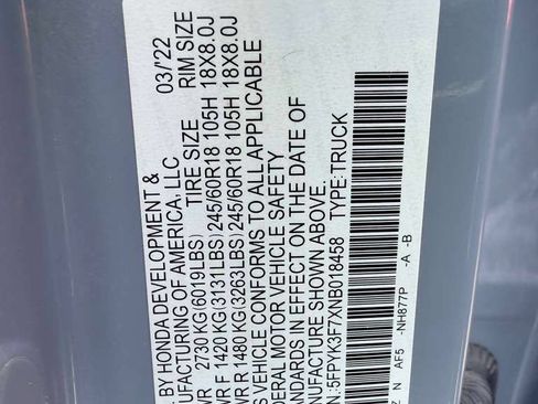 Used 2022 Honda Ridgeline RTL-E image 38