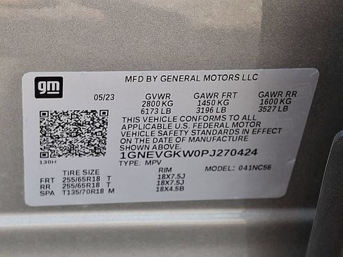 Used 2023 Chevrolet Traverse LT w/ LPO, Floor Liner Package AWD/4WD image 28