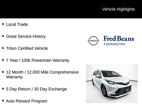Used 2022 Toyota Sienna XLE w/ XLE Plus Package FWD image 6