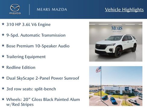 Used 2022 Chevrolet Traverse Premier w/ Redline Edition image 2