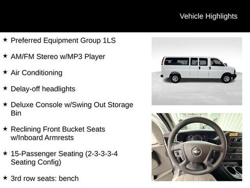 Certified 2025 Chevrolet Express 3500 LS RWD image 16