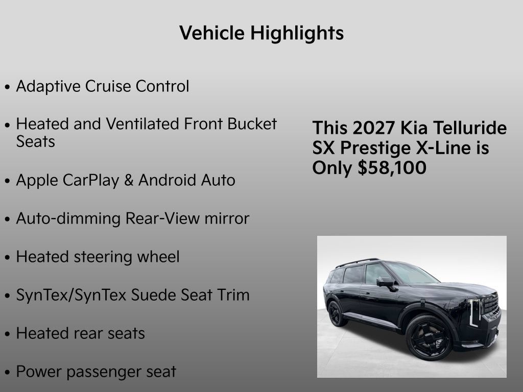 New 2027 Kia Telluride SX Prestige X-Line w/ Towing Package AWD/4WD image 34