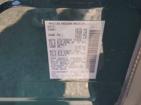 Certified 2023 Nissan Pathfinder Platinum w/ Lighting Package (N93) image 29