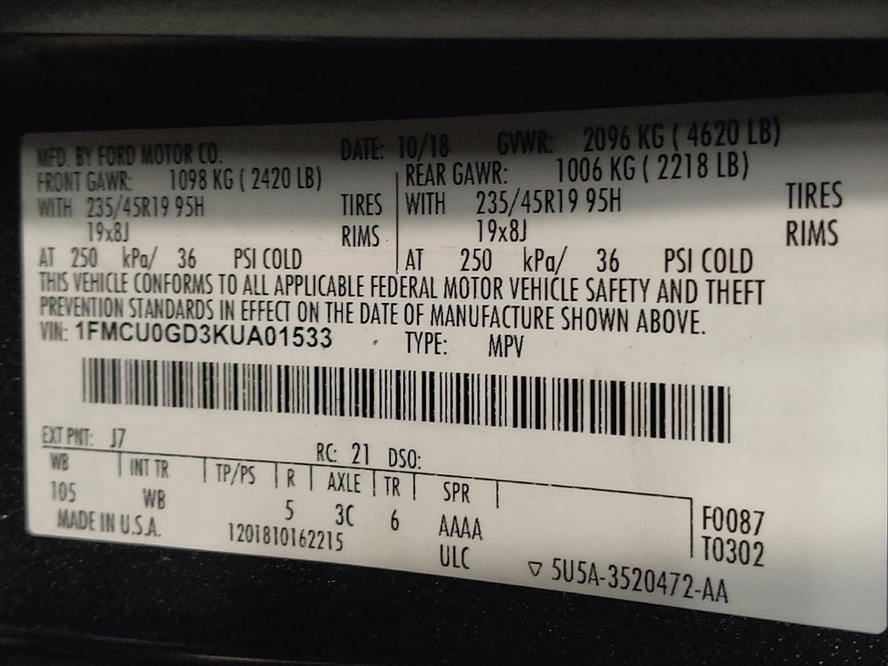 Used 2019 Ford Escape SE FWD image 33
