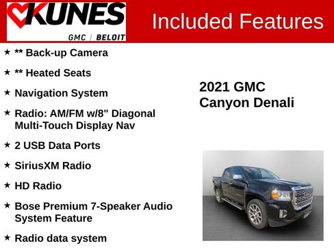 Used 2021 GMC Canyon Denali AWD/4WD image 2