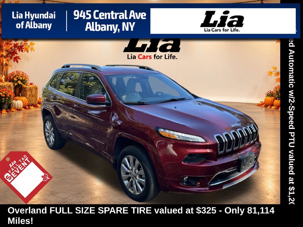 Used 2017 Jeep Cherokee Overland AWD/4WD image 1
