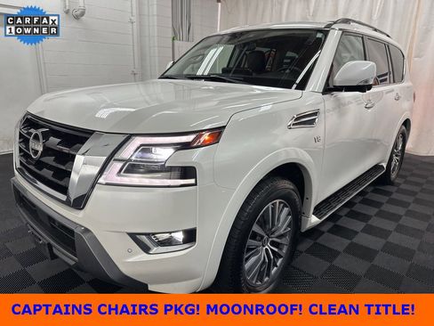Used 2022 Nissan Armada SL w/ Captain's Chairs Package image 1