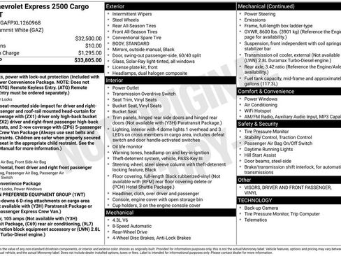 Used 2020 Chevrolet Express 2500 image 7