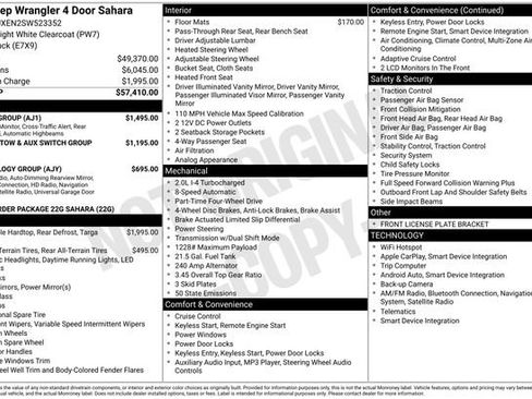 New 2025 Jeep Wrangler Unlimited Sahara w/ Safety Group AWD/4WD image 5