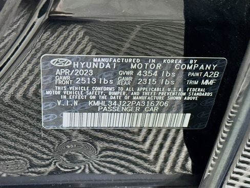 Certified 2023 Hyundai Sonata Limited FWD image 38
