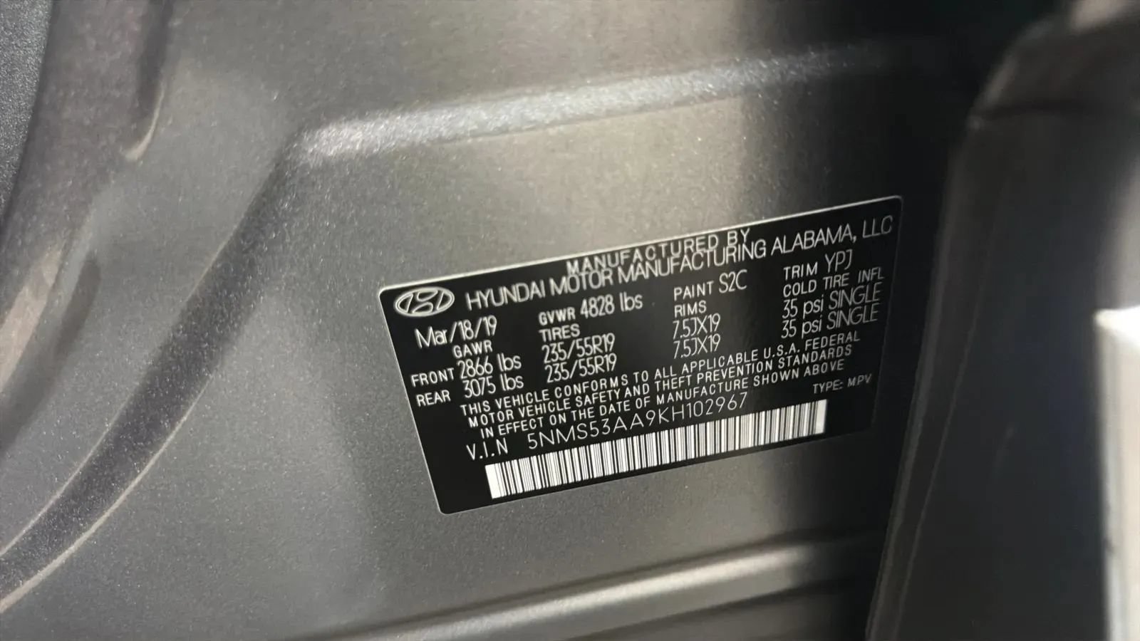 Used 2019 Hyundai Santa Fe FWD w/ Cargo Package image 25