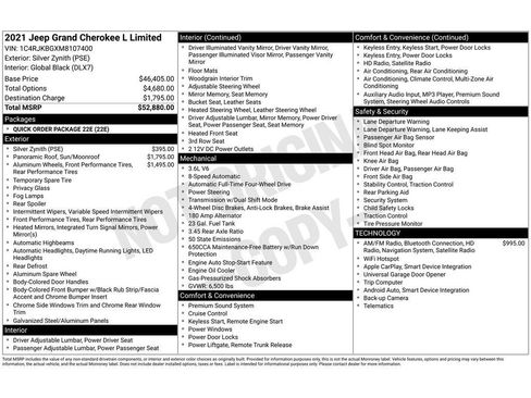 Used 2021 Jeep Grand Cherokee L Limited image 3