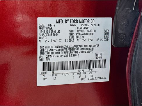 Used 2016 Ford Edge SEL w/ Equipment Group 201A image 29