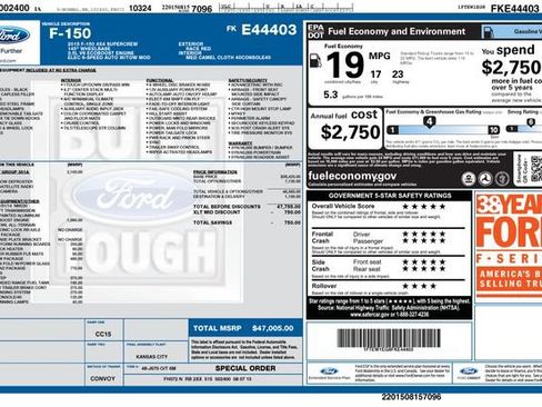 Used 2015 Ford F150 XLT w/ Equipment Group 301A Mid image 2