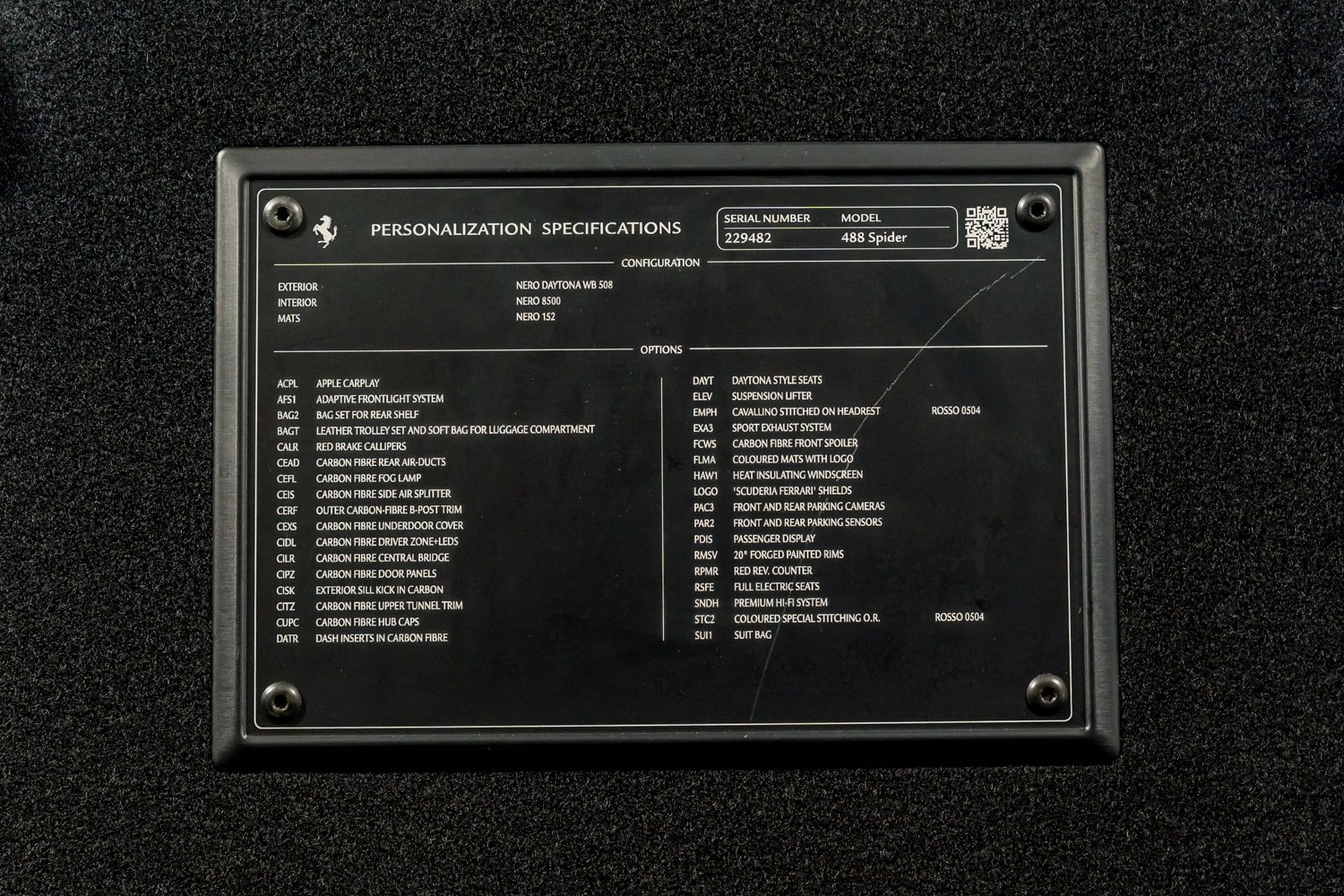 Certified 2018 Ferrari 488 Spider RWD image 48