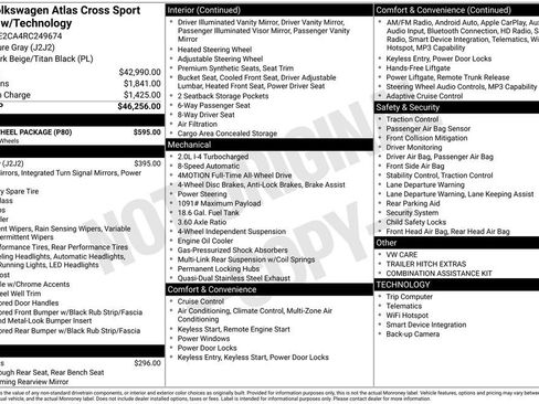 Used 2024 Volkswagen Atlas Cross Sport SE w/ Black Wheel Package AWD/4WD image 6