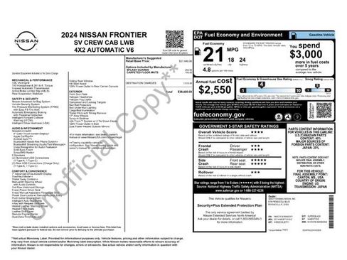 Used 2024 Nissan Frontier SV RWD image 8