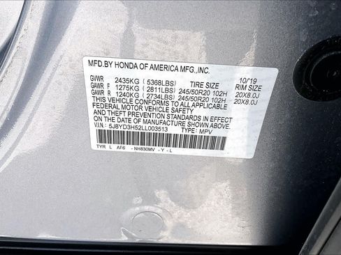 Used 2020 Acura MDX w/ Technology Package FWD image 34