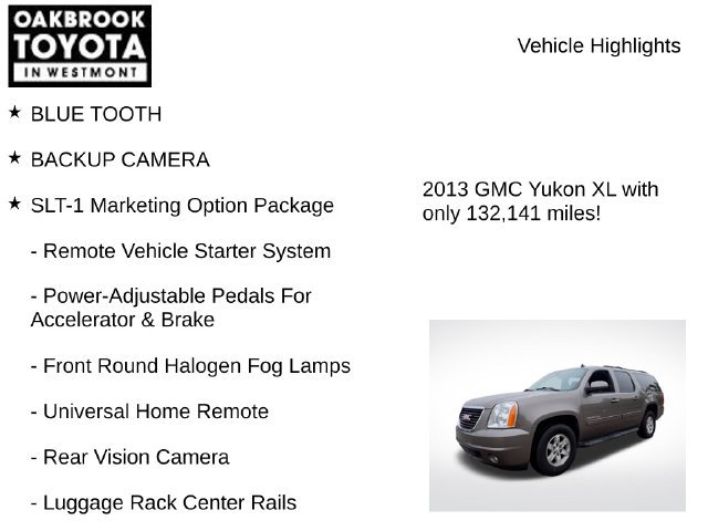 Used 2013 GMC Yukon XL SLT w/ SLT-2 Equipment Package AWD/4WD image 5