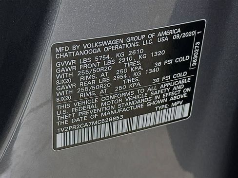 Used 2021 Volkswagen Atlas SE FWD image 23