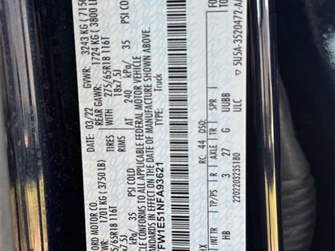 Used 2022 Ford F150 Lariat w/ Equipment Group 502A High image 24