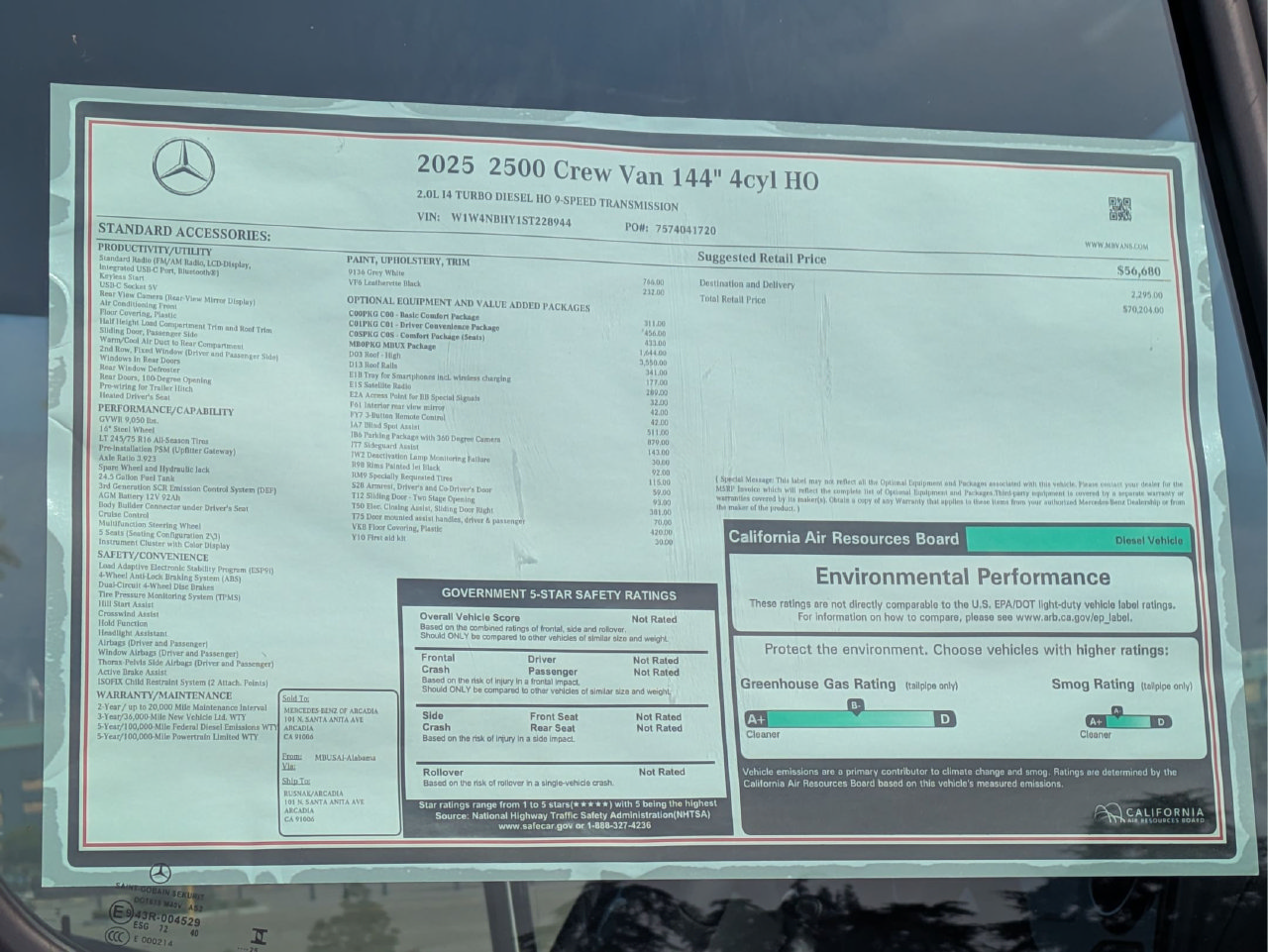 New 2025 Mercedes-Benz Sprinter 2500 image 8