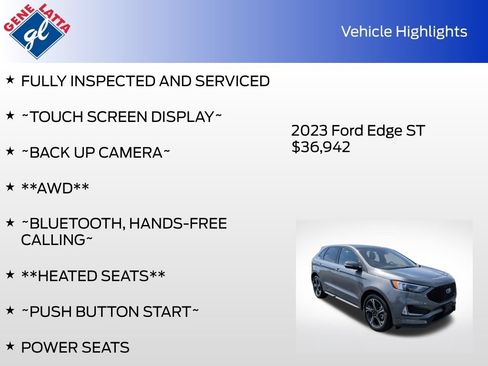 Certified 2023 Ford Edge ST AWD/4WD image 34