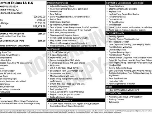 Used 2020 Chevrolet Equinox LS w/ LS Convenience Package image 8