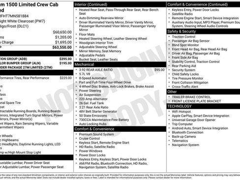 Used 2021 RAM 1500 Limited w/ Protection Group AWD/4WD image 23