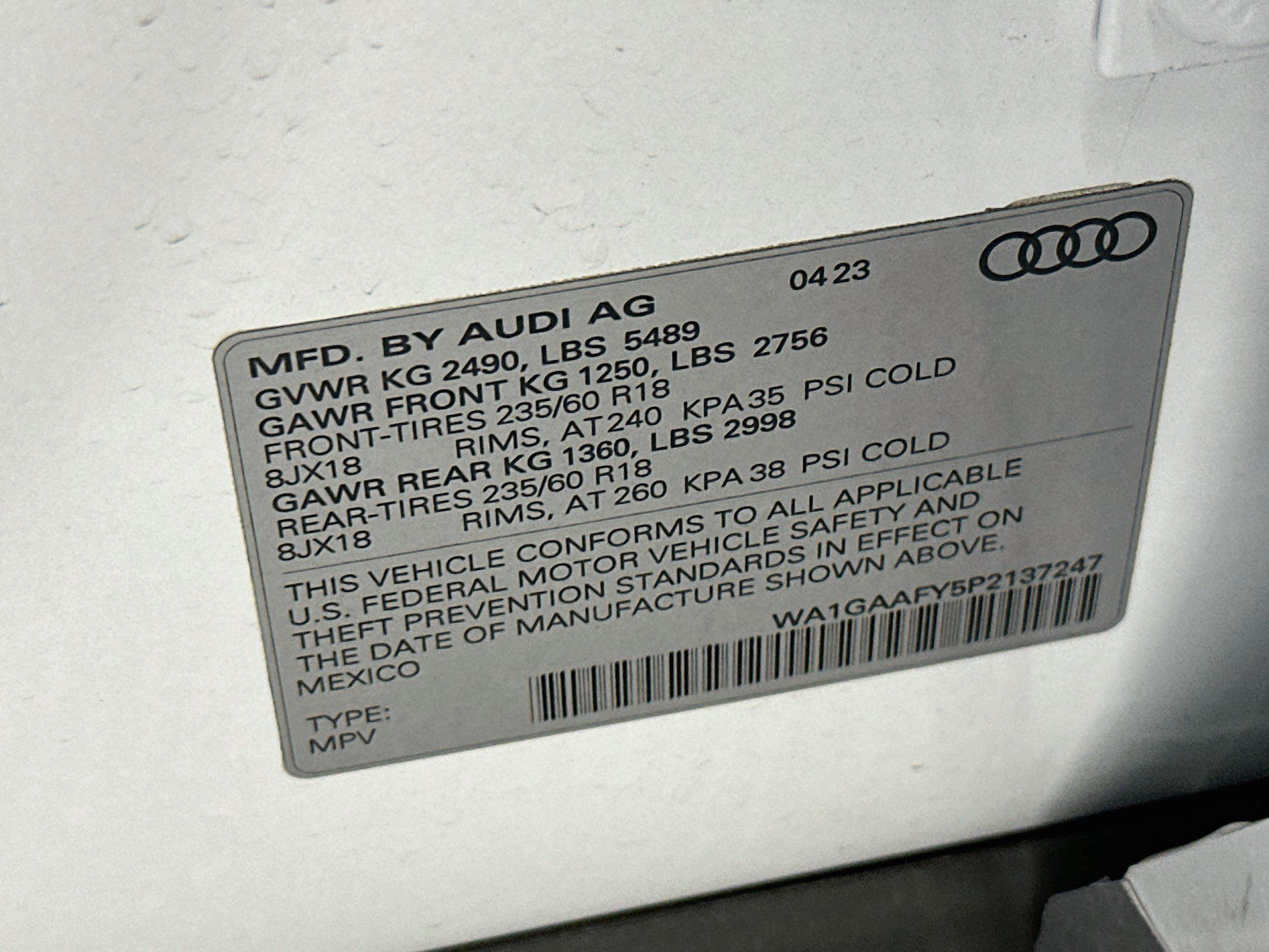 Used 2023 Audi Q5 2.0T Premium w/ Convenience Package AWD/4WD image 12