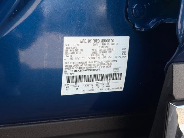 Used 2022 Ford Explorer XLT w/ Equipment Group 202A AWD/4WD image 57