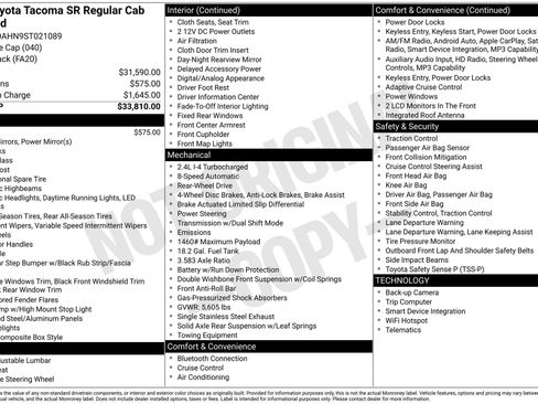 Certified 2025 Toyota Tacoma SR image 22
