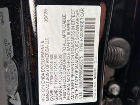 Certified 2025 Acura TLX SH-AWD w/ A-SPEC Pkg image 14