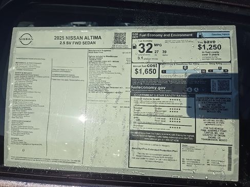 New 2025 Nissan Altima 2.5 SV w/ SV Special Edition Package image 34