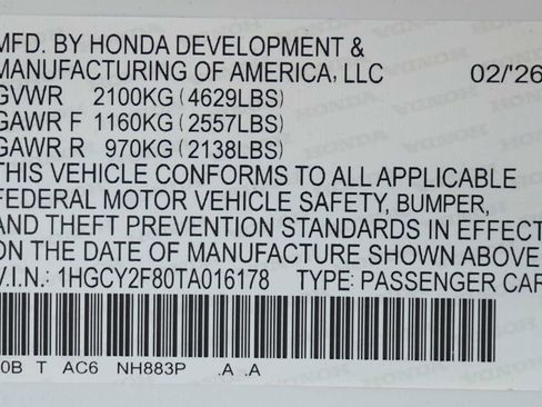 New 2026 Honda Accord Touring image 21