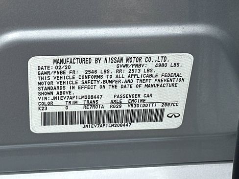 Used 2020 INFINITI Q50 Luxe w/ Essential Package (3.0T Luxe) RWD image 23