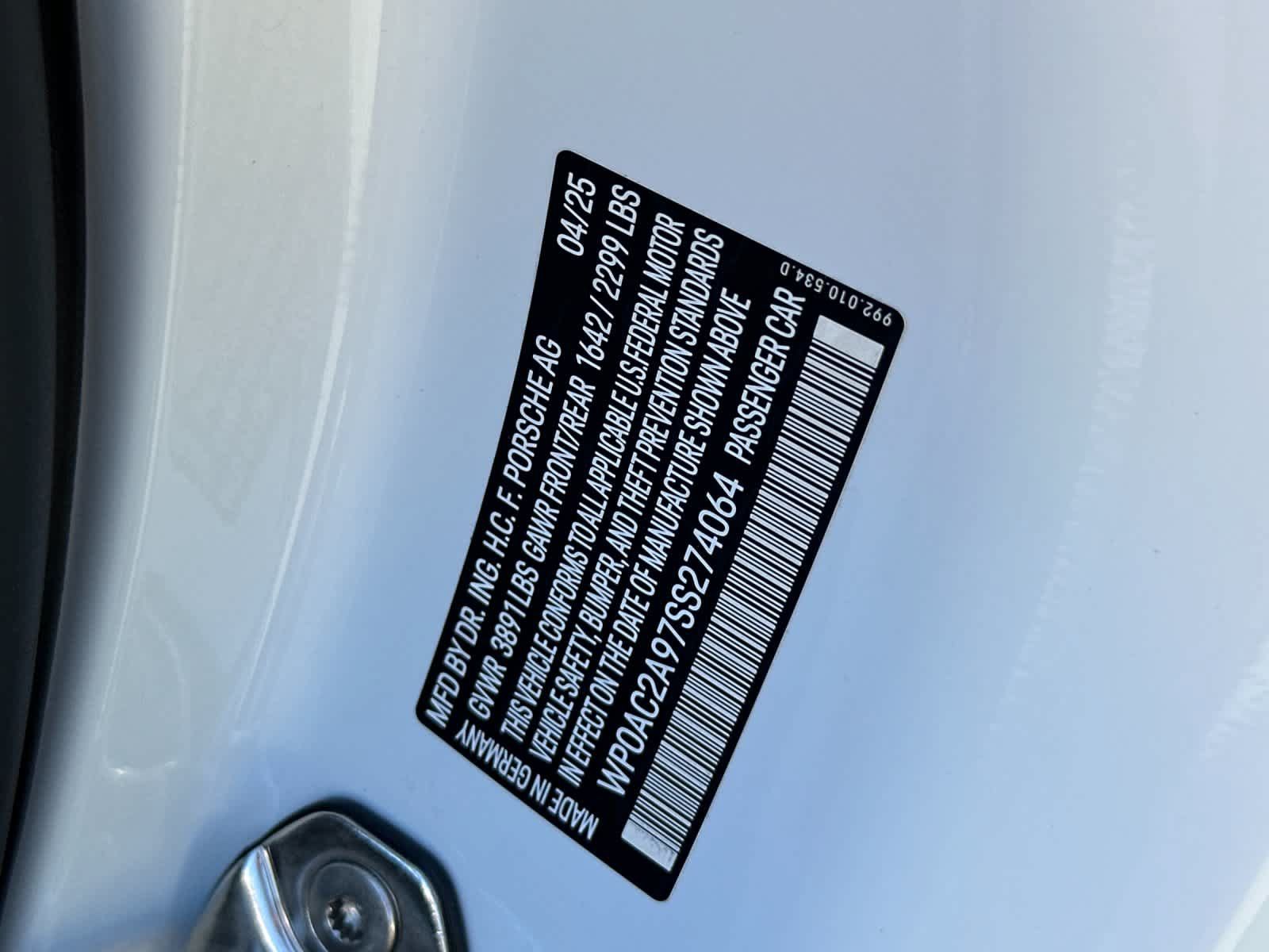 Certified 2025 Porsche 911 GT3 RWD image 30