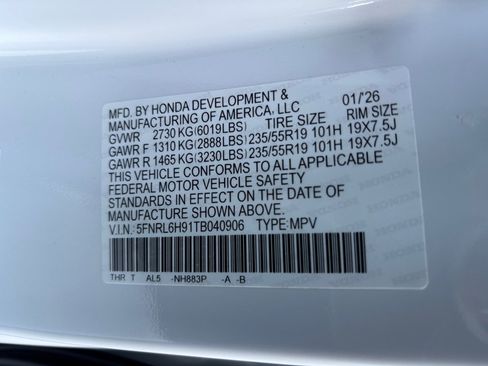 New 2026 Honda Odyssey Elite image 35